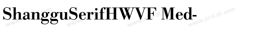 ShangguSerifHWVF Med字体转换